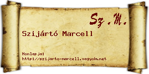 Szijártó Marcell névjegykártya